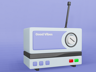 Radio Button 3d 3d 3d art blender goodvibes learning