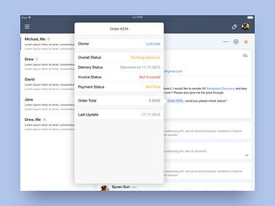 Popover for inbox email inbox popover saas