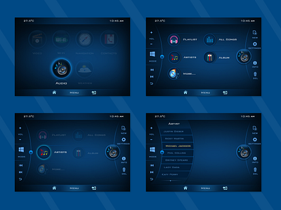 Infotainment Model 1 Audio design infotainment ui ux