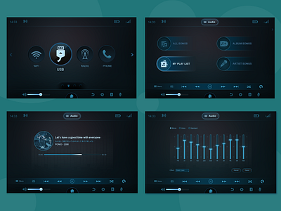 Infotainment Model 2 USB design infotainment ui ux