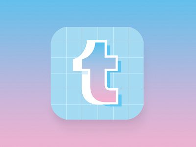 Design a new Tumblr app icon by creaziz on Dribbble