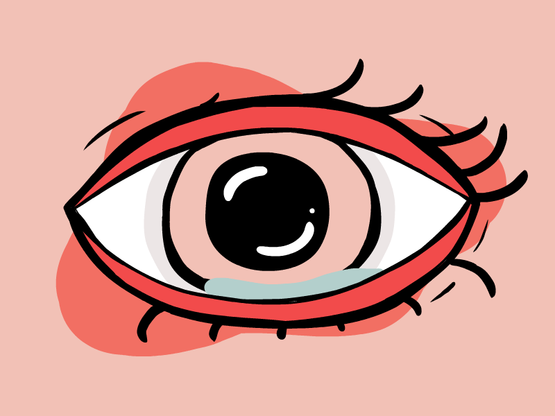 Eye in frame by frame animate animation cry eye framebyframe illustration