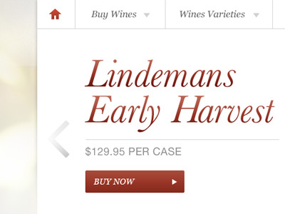Wine Site baskerville typography wine