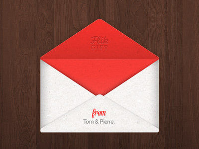Packaging envelope gift packaging red