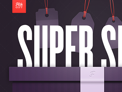 Super Sized. champion dark gift purple typography