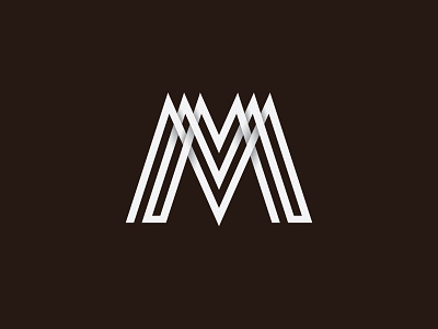 MMM bw design grid lettering letters logo m typography