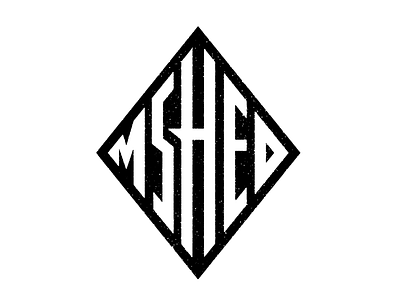 MSHED bw crossfit diamond logo tshirt