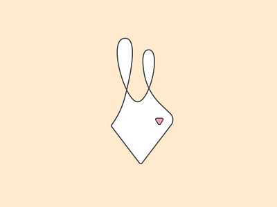 Bunny bunny carrot illustration monoline pink rabbit white