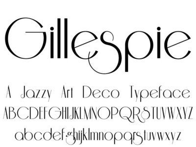 Gillespie Typeface design illustration typography