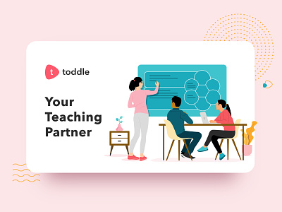 Toddle - Your Teaching Partner discussion illustration staffroom teachers