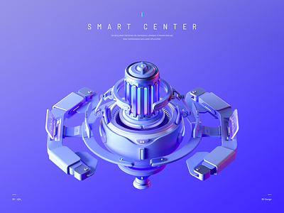 Smart Center 3d ai c4d center data intelligent mechanical oc serve technology