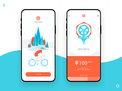 Free Wheel UI by JZH_ on Dribbble