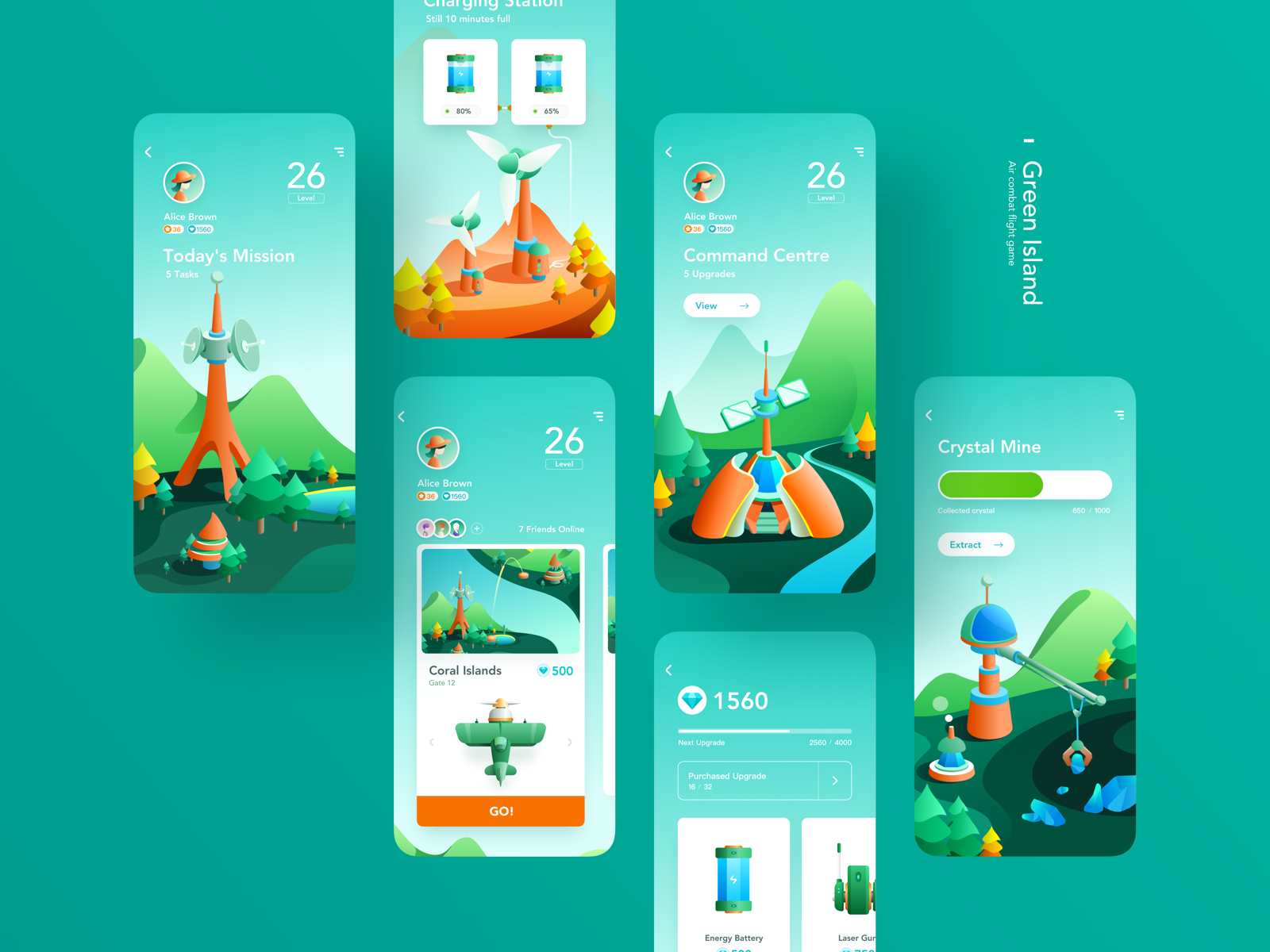 Green Island Game App By Jzhdesigner On Dribbble