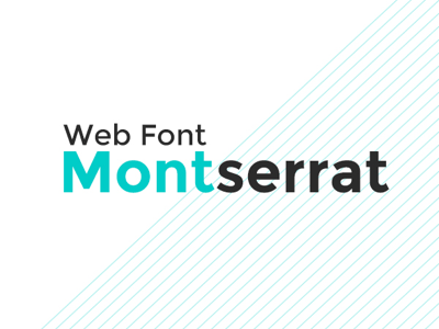 Font Study: Montserrat css font grid montserrat type web webpage