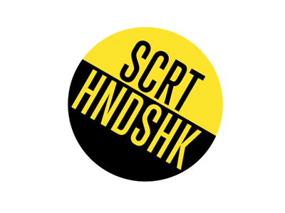 Secret Handshake Button black button trump gothic yellow