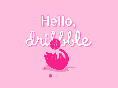 Hello, dribbble! debut debutshot design illustration minimal vector