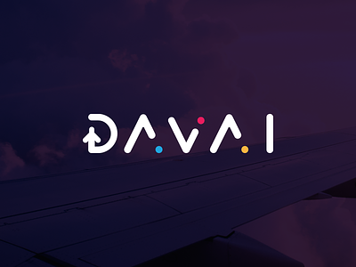 Davai Travel Agency airplane brand branding corporate flight icon identity logo sign south africa take off travel agency