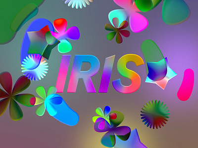 Iris logo ident animation No.14 animation design illustration logo motion design motion graphics title design typography