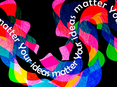 Your ideas matter animation illustration motion design motion graphics title design typography