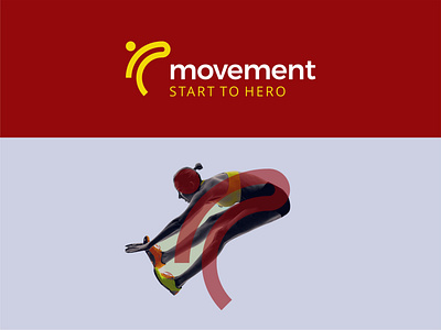 MOVEMENT athlete competition concept design element emblem fitness graphic health icon illustration logo people run shape sign sport symbol training vector