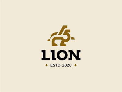 LION animal business design emblem face head icon illustration king lion logo mascot power royal sign strength symbol template vector wild