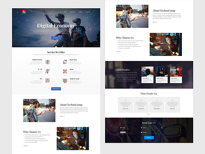 Landing page design