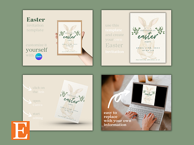 Social Media Advertising for Etsy Shop - Easter Invitation etsy etsy shop invitation invitation design smm social media social media advertising social media design social media marketing social media post