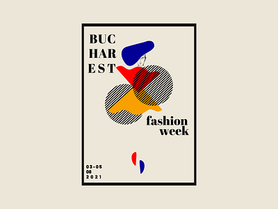 Poster Design - Bucharest Fashion Week fashion design fashion poster fashion week design poster poster design
