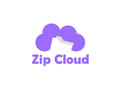 Zip Cloud - Logo Design dailylogochallenge graphic design logo logo design vector