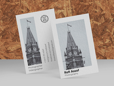 Photographer Business Card - Rafi Assaf business card design photography photography business card