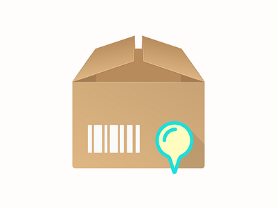 Inventory Management App Icon barcode box icon illustration inventory ios khuzema logo magnifier management open search