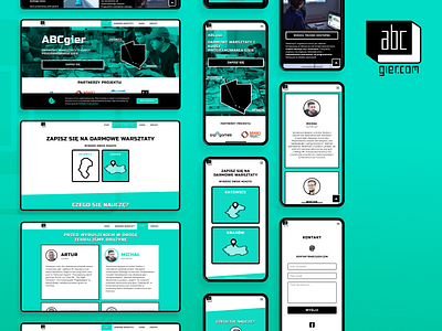 ABCgier – brand & web design brand identity figma logo design prototype web design web development