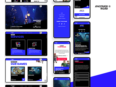 Another Road Publishing – web design figma game publisher games prototype responsive design responsive website webdesign webdevelopment