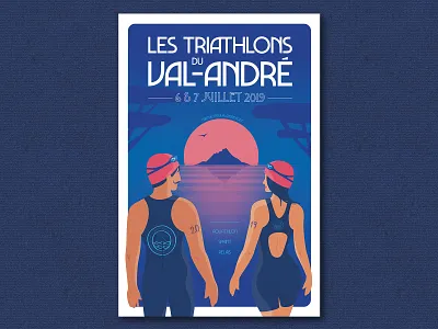 TRIATHLON CUP - VAL-ANDRE - SWIM BIKE RUN bike branding brittany competition cup design france graphic design illustration illustrator poster run sea swim triathlete triathlon trilife vector vintage water