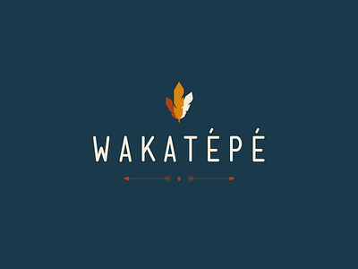 WAKATEPE arrow branding brittany clothes design ecologic feather france identity illustration illustrator indian logo organic shop rennes tepee vector wakatépé
