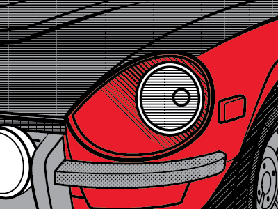 Datsun car datsun illustration