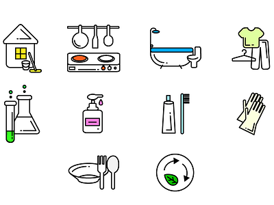 Icons for Iskona.com chemistry design icons set web