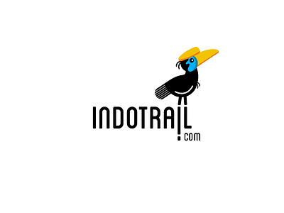 Indo Trail logo bird hornbill logo