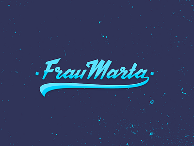 Logo for russian music band "Frau Marta" band frau logo logotype marta music musician