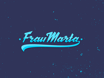 Logo for russian music band "Frau Marta"