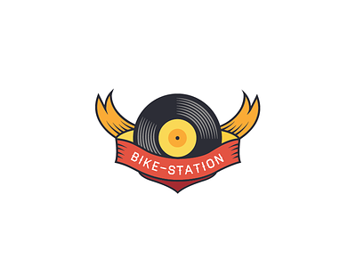 Logo for biker's radio bike logo motorcycle ribbon vinyl