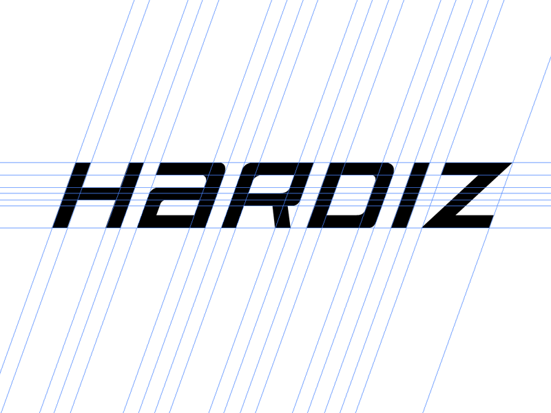 Hardiz lettering grid by Anna Alenteva on Dribbble