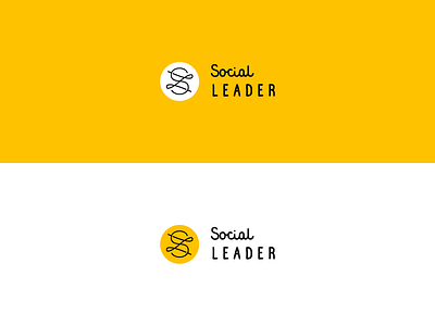 Social Leader leader logo monogram social