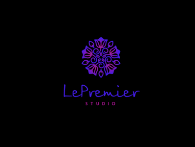 LePremier beauty studio identity lettering logo logotype typography