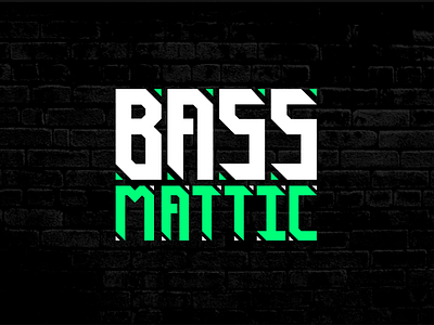 Bassmattic artist bass dark dj drum england group logo mix music playlist typography