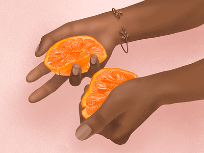 Orange Juice Quote bracelet hands illustration inspiration juice nails orange quote squeeze truths