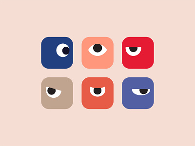 Eyes design iconography icons illustration vector