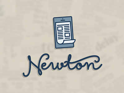 Newton branding news newspaper paper phone