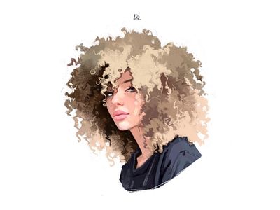 Portrait woman illustration