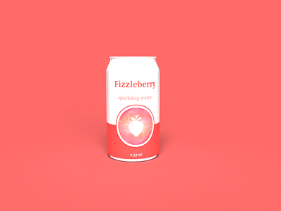 Fizzleberry // Weekly Warmup beverage can dimension dribbbleweeklywarmup model water